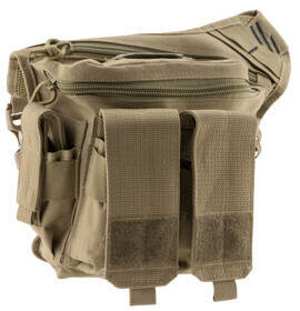 The Large Sling Pack offers a way to carry all your tactical gear and a full-sized frame pistol in a single pack.